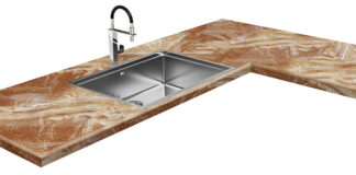 Столешница из литьевого мрамора: прекрасно впишется в любой интерьер и украсит его