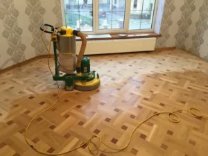Этапы процесса шлифовки паркета