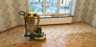 Этапы процесса шлифовки паркета