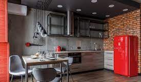 Идеи дизайна кухни в стиле Лофт