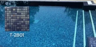 Применение стеклянной мозаики на сетке