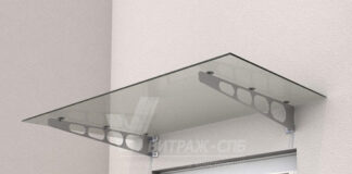 Стеклянные козырьки: защита и стиль входа