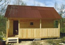 Как сделать крышу на бане: монтаж своими руками