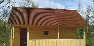 Как сделать крышу на бане: монтаж своими руками